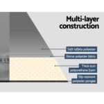 Weisshorn Self Inflating Mattress Camping Sleeping Mat Air Bed Pad Single Grey - Image 5