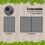 Weisshorn Self Inflating Mattress 10CM Camping Sleeping Mat Air Double Grey - Image 4