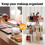 Embellir Makeup Organizer Acrylic Rotating Cosmetic Organizer Storage Display Holder - Image 6