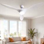 Devanti 52'' Ceiling Fan DC Motor w/Light w/Remote - White