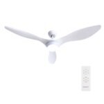 Devanti 52'' Ceiling Fan DC Motor w/Light w/Remote - White - Image 7
