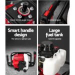 Giantz Post Hole Digger Motor Only Engine Petrol Red - Image 7