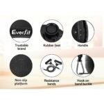 Everfit Vibration Machine Platform Vibrator Resistance Rope Home Fitness Black - Image 7