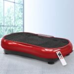 Everfit Vibration Machine Platform Resistance Rope Home Fitness Dark Red - Image 9