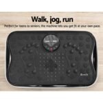 Everfit Vibration Machine Platform Vibrator With Resistance Rope Home Gym Black - Image 4