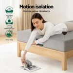 Giselle Bedding Cool Gel Memory Foam Mattress Charcoal 7-Zone Washable Bamboo Cover 15cm King Single - Image 10