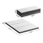 Giselle Foldable Mattress Folding Foam Mattresses Bamboo Queen - Image 3