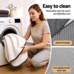 Giselle Bedding Foldable Mattress Folding Sofa Bed Tri-Fold Memory Foam Tencel Queen - Image 10