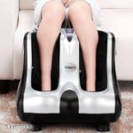 Livemor Foot Massager Massagers Shiatsu Electric Roller Ankle Calf Leg Kneading Silver - Image 9