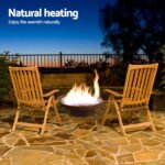 Grillz Fire Pit Bowl Cast Iron Rustic 70cm - Image 5