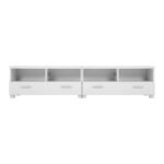 Artiss TV Cabinet Entertainment Unit 180cm White Eddie - Image 5