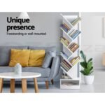 Artiss Tree Bookshelf 9 Tiers - ECHO White - Image 5