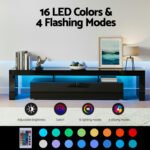 Artiss Entertainment Unit TV Cabinet LED 189cm Black Elo - Image 5