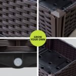 Green Fingers Garden Bed 120x40x36cm PP Planter Box Raised Container Growing Herb - Image 5