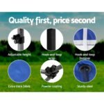 Instahut Gazebo Pop Up 3x3m w/Base Podx4 Marquee Folding Outdoor Wedding Camping Tent Shade Canopy Blue - Image 6
