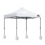 Instahut Gazebo Pop Up 3x3m w/Base Podx4 Marquee Folding Outdoor Wedding Camping Tent Shade Canopy White - Image 2