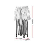 Instahut Gazebo Pop Up 3x3m w/Base Podx4 Marquee Folding Outdoor Wedding Camping Tent Shade Canopy White - Image 4