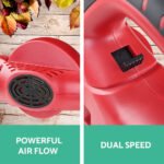 Giantz 20V Cordless Leaf Blower Garden Lithium Electric Battery Nozzles 2-Speed - Image 5