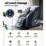 Livemor 4D Massage Chair Recliner SL Track Full Body Zero Gravity Massager Heated AI Body Scan Melisa - Image 4