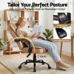 Artiss Massage Office Chair Executive Computer Gaming Chairs Brown PU Leather Espresso - Image 5