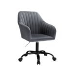 Artiss Office Chair Velvet Seat Dark Grey