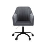 Artiss Office Chair Velvet Seat Dark Grey - Image 3