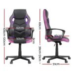 Artiss Gaming Office Chair Computer Chairs Purple - Image 2