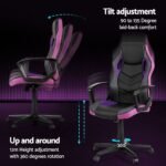 Artiss Gaming Office Chair Computer Chairs Purple - Image 5