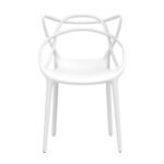 Gardeon 4PC Outdoor Dining Chairs PP Portable Stackable Chair Patio Furniture White - Image 3