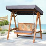 Gardeon Swing Chair Wooden Garden Bench Canopy 2 Seater Outdoor Furniture - Image 8