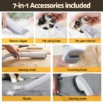 i.Pet Pet Grooming Kit Vacuum Dog Cat Hair Dryer Remover Clipper Brushes Cleaning - Image 5