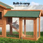 i.Pet Chicken Coop Rabbit Hutch 220cm x 44cm x 84cm Large Chicken Coop Run Wooden Outdoor Cage House - Image 10