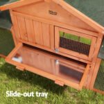 i.Pet Chicken Coop Rabbit Hutch 220cm x 44cm x 84cm Large Chicken Coop Run Wooden Outdoor Cage House - Image 11