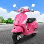 Kids Electric Ride On Car Motorcycle Motorbike Vespa Licensed GTS Pink