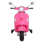 Kids Electric Ride On Car Motorcycle Motorbike Vespa Licensed GTS Pink - Image 3