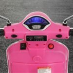 Kids Electric Ride On Car Motorcycle Motorbike Vespa Licensed GTS Pink - Image 5