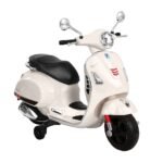 Kids Electric Ride On Car Motorcycle Motorbike Vespa Licensed GTS White - Image 6