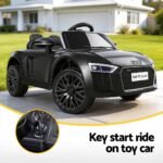 Kids Ride On Car Audi R8 Licensed Sports Electric Toy Cars Black - Image 4