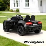 Kids Ride On Car Audi R8 Licensed Sports Electric Toy Cars Black - Image 6