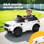 Rigo Kids Electric Ride On Car SUV Range Rover-inspired Cars Remote 12V White - Image 6