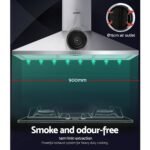 Devanti 900mm Range Hood 90cm Rangehood Stainless Steel - Image 3