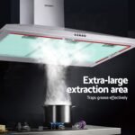 Devanti 900mm Range Hood 90cm Rangehood Stainless Steel - Image 5