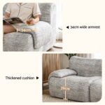 Artiss 2 Seater Sofa Modular Sectional Sofas Couch Bed No Assembly Living Room Grey - Image 9