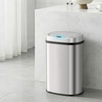 Devanti 50L Sensor Bin Motion Rubbish Automatic Silver - Image 8