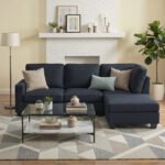 Artiss Modular Sofa Chaise Set 4-seater Dark Grey