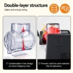 Devanti 2L Slushie Machine Ice Cream Maker Frozen Smoothies Milkshakes Black - Image 6