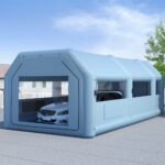 Giantz Inflatable Spray Booth 8.5X4.6M Car Paint Tent Filter System 2 Blowers - Image 7