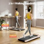 Everfit Treadmill Electric Walking Pad Under Desk Home Gym Fitness 360mm Pink - Image 3