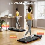 Everfit Treadmill Electric Walking Pad Incline Under Desk Home Gym 380mm Black - Image 4
