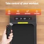 Everfit Treadmill Electric Walking Pad Incline Under Desk Home Gym 380mm Black - Image 6